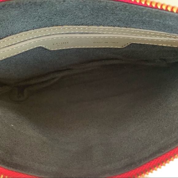 COPY Celine pink and grey leather pouch - Picture 8 of 16